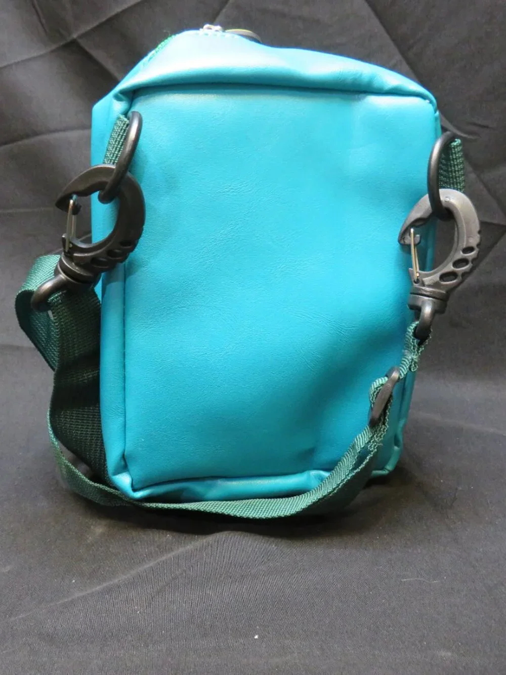 Adventure Time BMO Crossbody Bag Teal Faux Leather with Blue Boxy Mini CLEAN